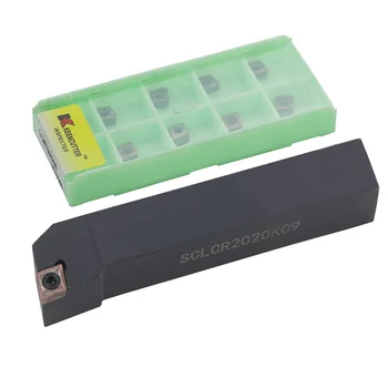 

1pc SCLCR1212 SCLCR1616 SCLCR2020K09 SCLCR2525M09 External Turning Tool Holder CCMT Carbide Inserts Lathe CNC Cutting Tools Set