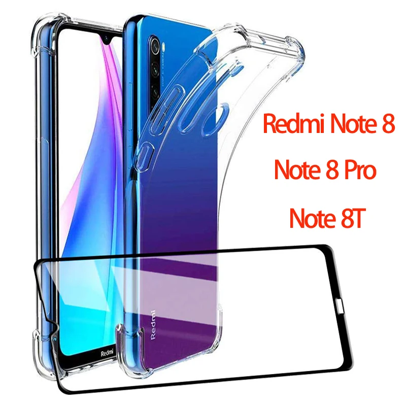 Мягкий прозрачный чехол на Xiaomi Redmi 8T 8 T Note Pro Aribag задняя защитная крышка Funda Xiomi 8t 8Pro