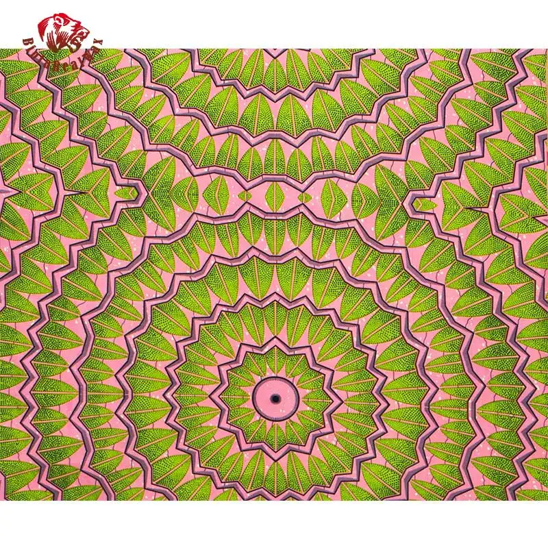 Free shipping Ankara African Wax Veritable Real Wax Dutch Fabric Polyester Sewing Dress Material 6yards/One Pieces FP6222