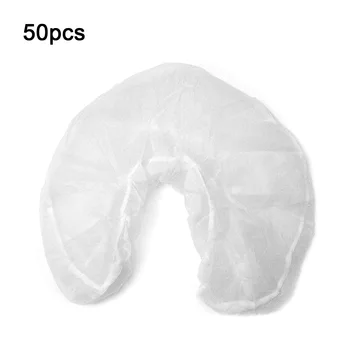 

50PCS Disposable Non-woven Elastic U-shape Beauty Cosmetic Salon SPA Massage Bed Table Headrest Face Cradle Covers 30x50cm