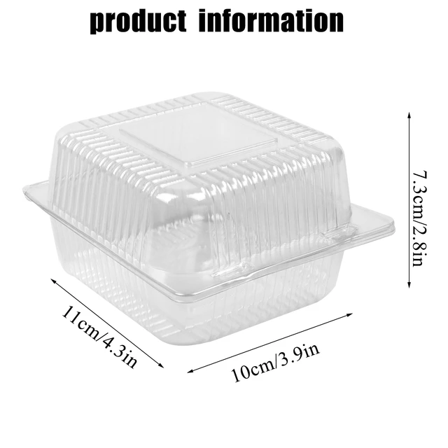 35pcs Clamshell Take Out Tray Plastic Hinged Food Containers Disposable Takeout  Box - AliExpress