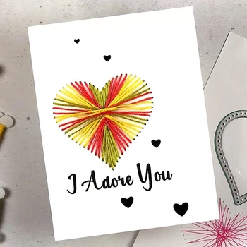 

Heart-shaped Metal Cutting Dies Scrapbooking background craft Card Making Embossing Rectangular Pattern new 2019