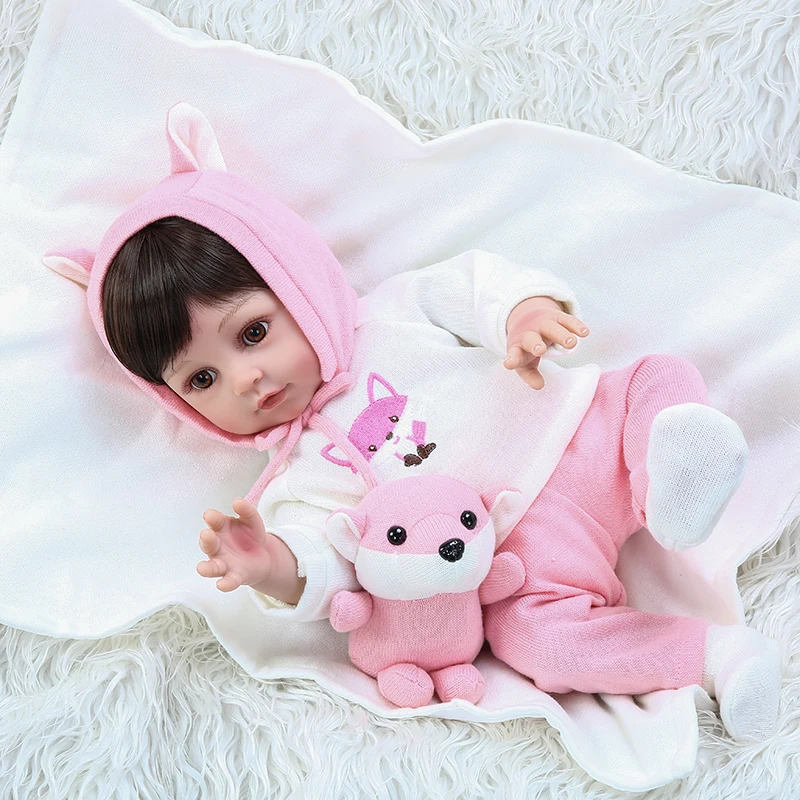 NPK кукла bebe reborn 48 см Новорожденный ребенок полное тело очень мягкий силиконовый ребенок reborn Малыш Девочка Кукла Водонепроницаемый Ванна игрушки подарок