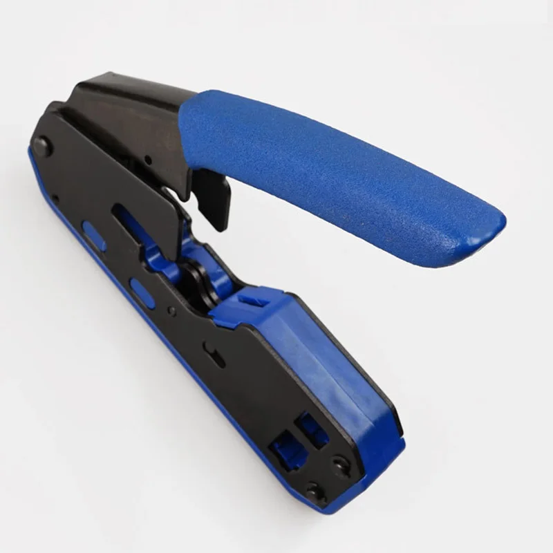 OULLX Multifunctional Network Crimping Pliers RJ45 RJ11 8P8C Crystal Head Made Tool with Wire Stripping Feature Repair Tool