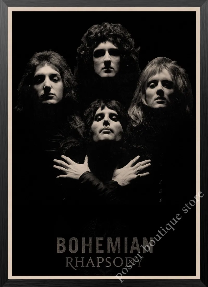 13 Queen Band музыкальный плакат на крафт-бумаге Фредди Меркьюри, Brian мая винтажная Высококачественная декоративная роспись стены стикер - Цвет: 13