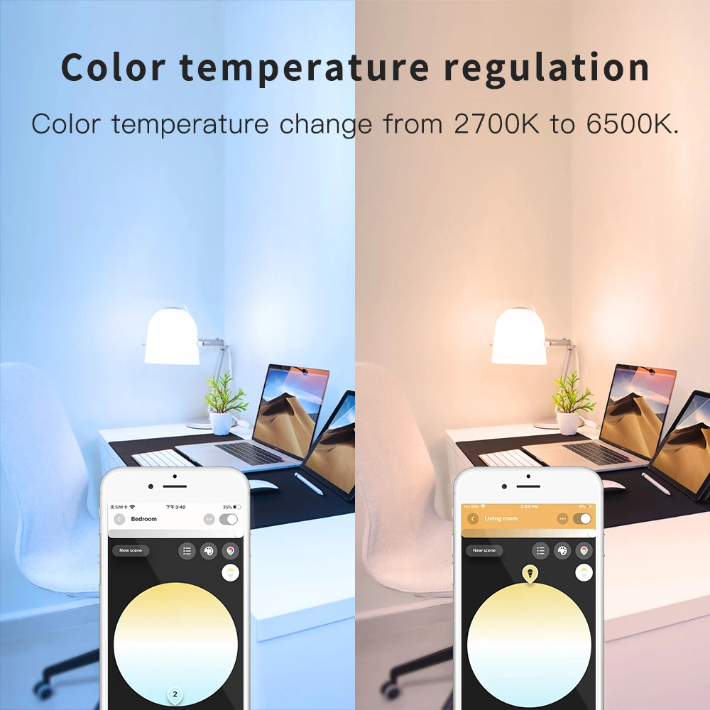 Светодиодная RGB лампа Zigbee 6 Вт совместима с Echo Plus Philips HUE шлюзом SmartThings|Комплекты