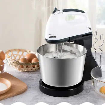

Newly Electric Food Egg Hand Mixer Cake Dough Stand Blender Bowl Beater 7 Speed Mixing