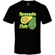 Camiseta de aguacate Slut Retro Vintage para hombre, camiseta negra y blanca para hombre, envío gratis