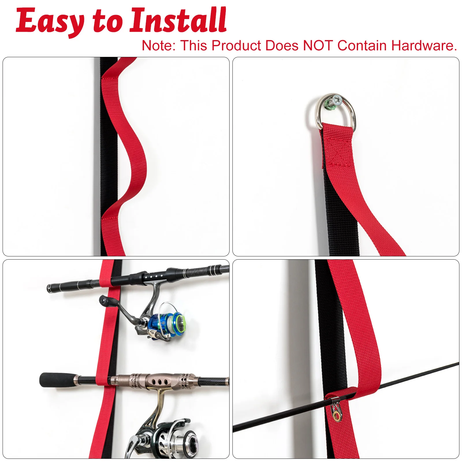 9 Wall Mount Fishing Rod Rack