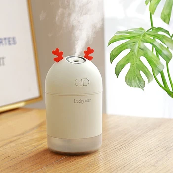 

Lucky Deer USB Mini Air Humidifier 400Ml Car Air Purification Humidifier Aromatherapy Essential Oil Diffuser