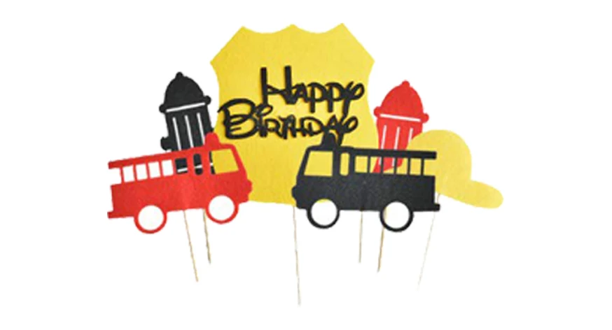 Пожарная машина День Рождения украшения пакет Пожарный Bday вечерние баннер воздушный шар Декор набор