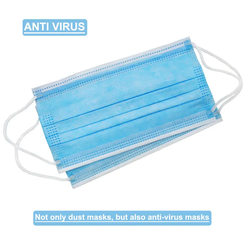 

Face Mask 1Pc For Hair Salon Use Mask Anti-Virus Respirator Disposable Face Mask 3 Layer Protection Anti Dust Mask For Stylist