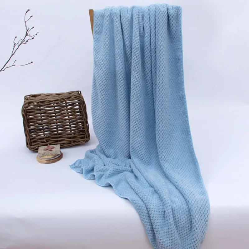 

Blue Color New 100% Cotton Bath towel set bath beach face towel sets for adults cotton bathroom towel set