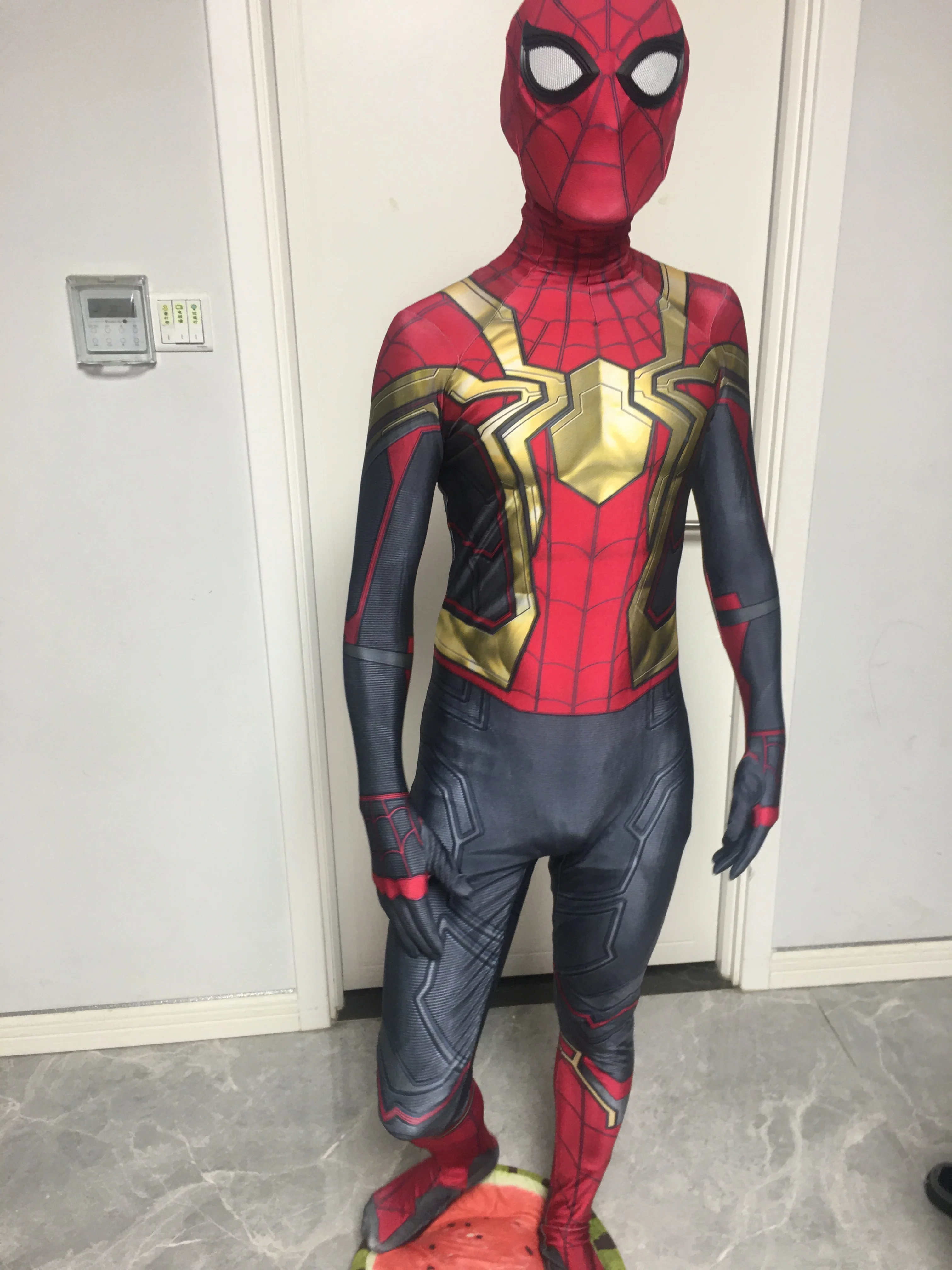 Disfraz de Spiderman sin camino a casa para adultos y niños, traje Zentai  de Spandex con estampado 3D para Halloween, novedad de 2022 - AliExpress