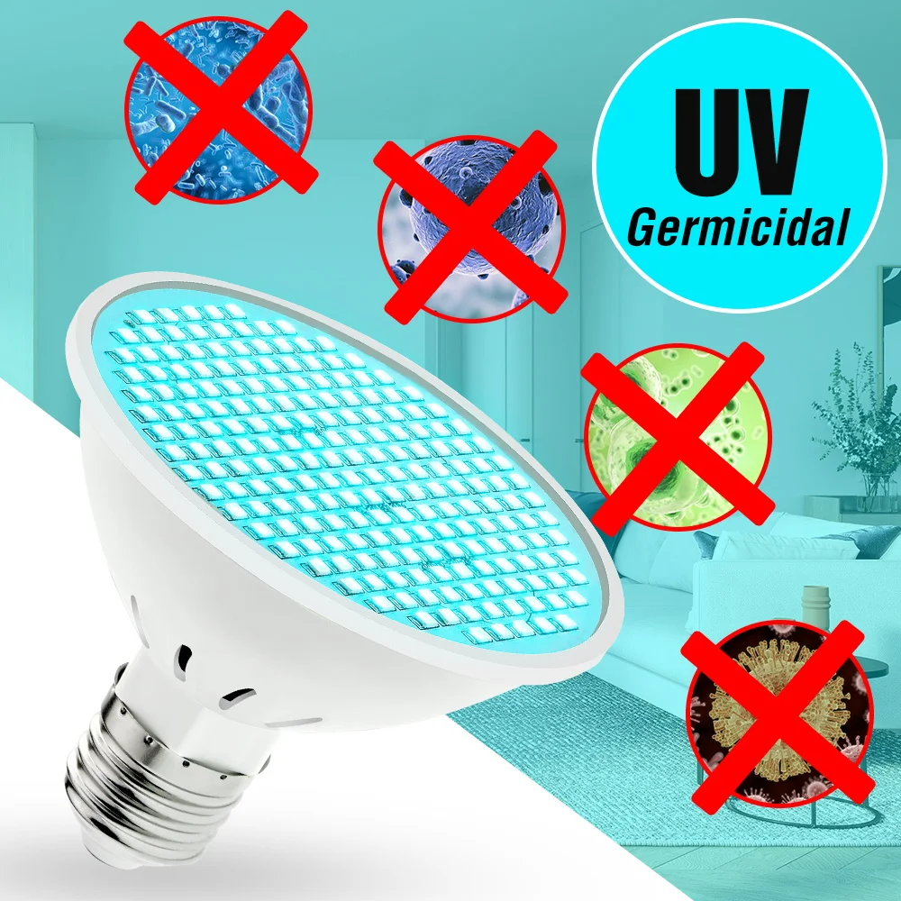 Lampe LED UV Désinfection E27 E14 B22 MR16 – Stérilisateur Pour Douille Standard – Neuf Générique