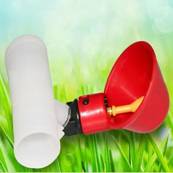 

10PCS Poultry Water Drinking Cups Chicken Bird Automatic Drinker Feeder Nipple Drinking Bowls Water For Chicken Coop Chick Nippl