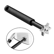 Enhua Golf Groove Tool Golf Iron Wedge Club Groove Sharpener Clr Re-Grooving Tool and Cleaner for All Irons Pitching Sand Lob Ga