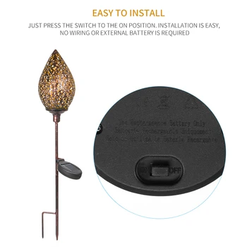 

Waterproof LED Solar Garden Light Outdoor Solar Lamp Olive Shape Sensitive Sensor Control Solar Lights Courtyard Decorative