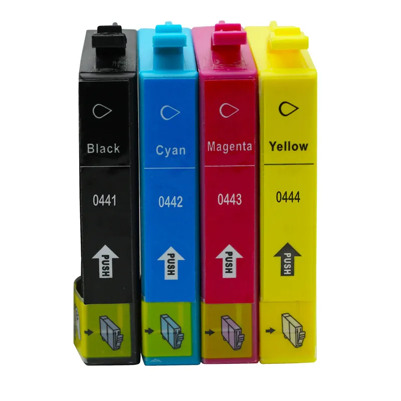 Замена чернильных картриджей Epson T0441 T0442 T0443 T0444 Stylus C64 C66 C84 C84N C84WN C86 CX3600 CX3650 струйный