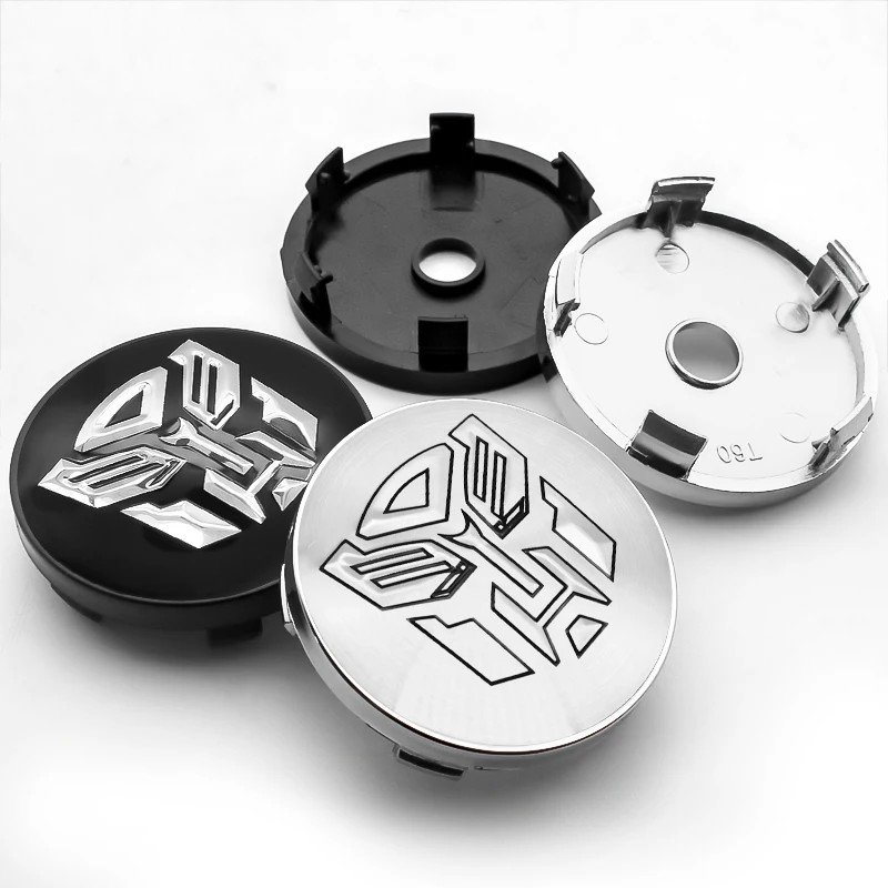 

4PCS 60MM Cool Autobots Logo Wheel Center Hub Cover Car Logo Transformers Badge Wheel Center Cover Car Styling Accessories