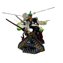 Haoyu One Piece GK Action Figure Roronoa Zoro Anime 23m versione bagliore collezione di modelli in PVC giocattolo POP decorazione squisita Figma