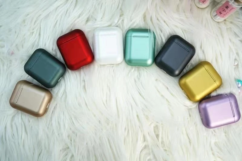 Роскошные Металлические Inpods 12 Bluetooth 5,0 Беспроводные наушники с микрофоном басовые наушники для смартфона