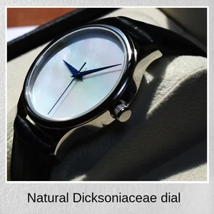 Мужские автоматические механические часы St1812, ультратонкие водонепроницаемые мужские часы, натуральные часы Dicksoniaceae, циферблат, китайские часы