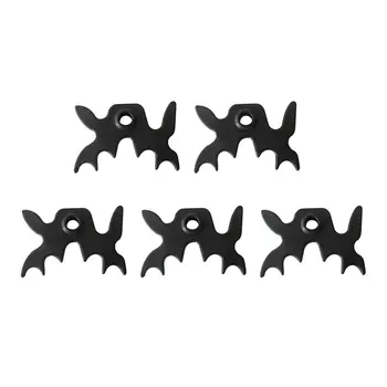 

5Pcs Durable Billiards Snooker Cue Rack Bridge Head Cross Rod Stick Pole Holder Staghorn Fork Rack Head American Black