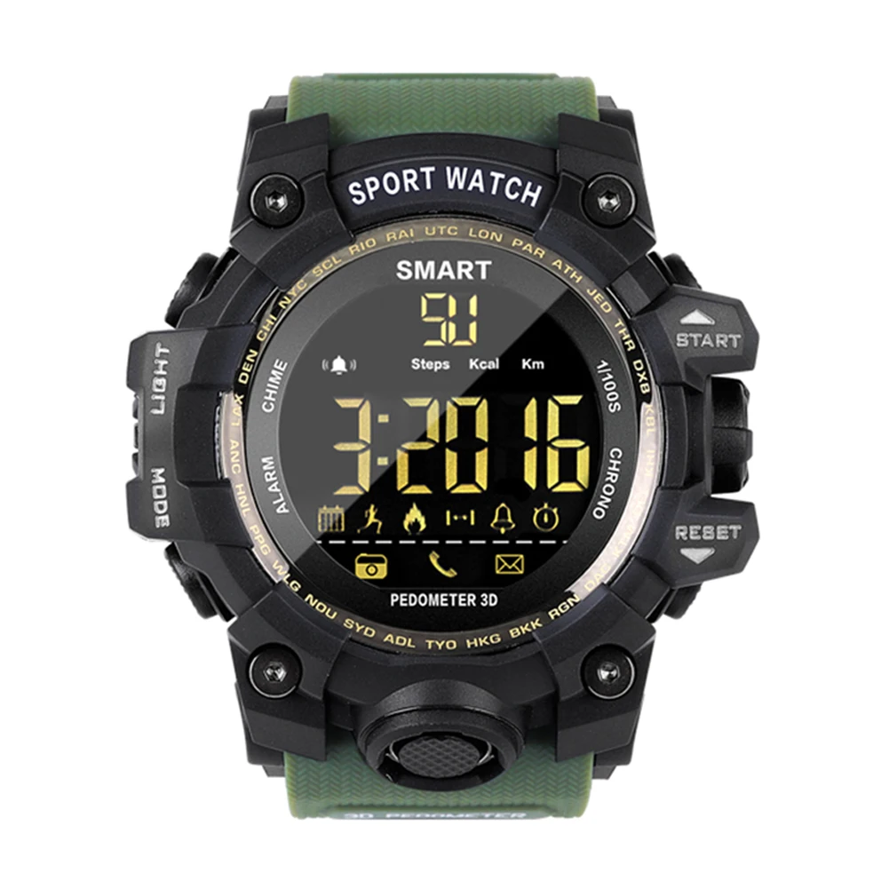 Watch  Waterproof Sports Smart Watch EX16S Camouflage Outdoor Bluetooth Remote Pedemeter Control Photo Long Standby Smartwatch