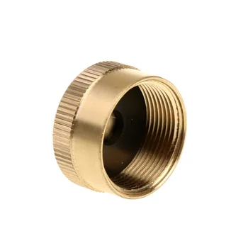 

10pcs Heavy Duty Brass Cap 1 LB Propane Gas Tank Cylinder Seal Cap Camping RV