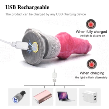 FAAK Remote Control Vibrating Dildo Siliocne Animal Dog Knot penis Sucker Vibrator Masturbator For Women Sex Toys For Adult 18 4