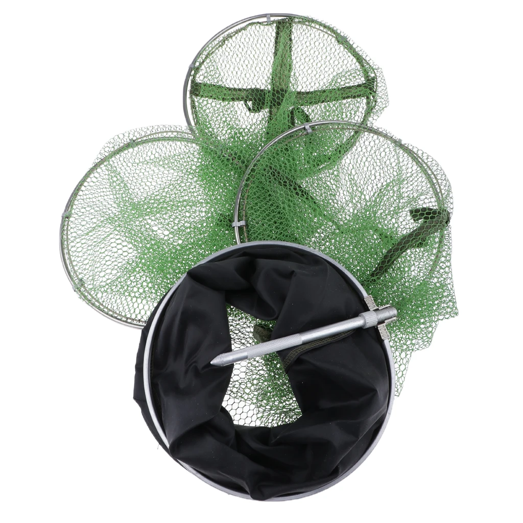 5 Layers Folding Fishing Net Wire Basket Fishing Tackle Cage Fish Storage Net Fishing Equipment with Storage Bag 2m 2.5m