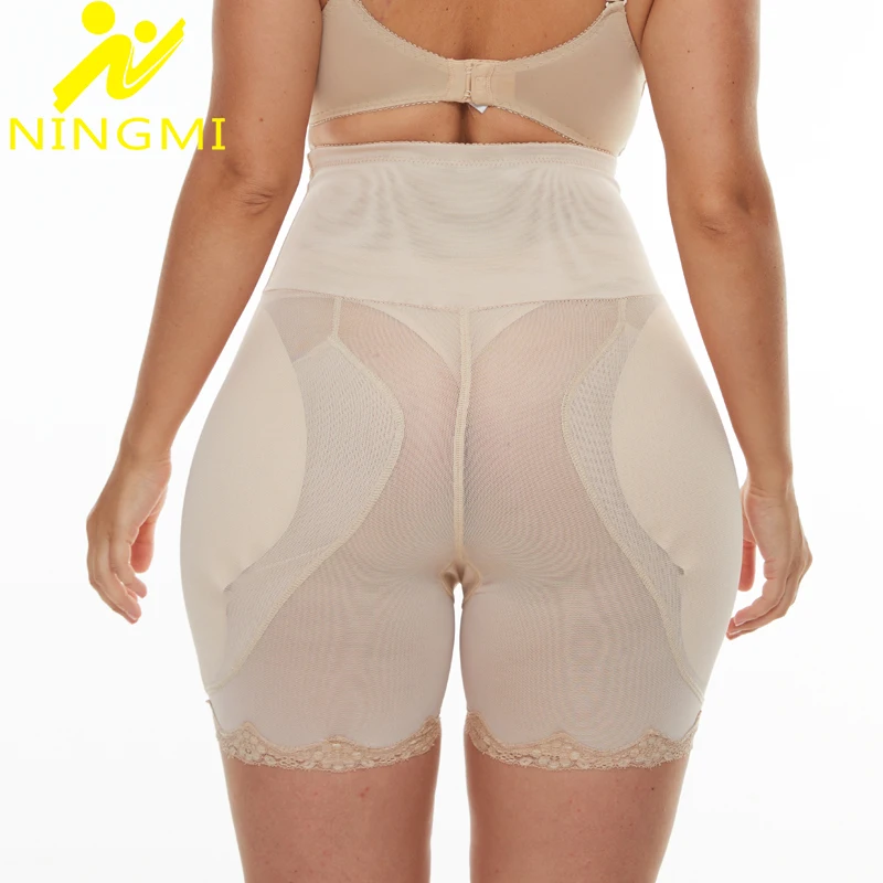 

NINGMI Women Hip Enhancer Shaper Panties Butt Lifter Shapewear Underwear Hip Pad High Waist Plus Size Tummy Control Panties