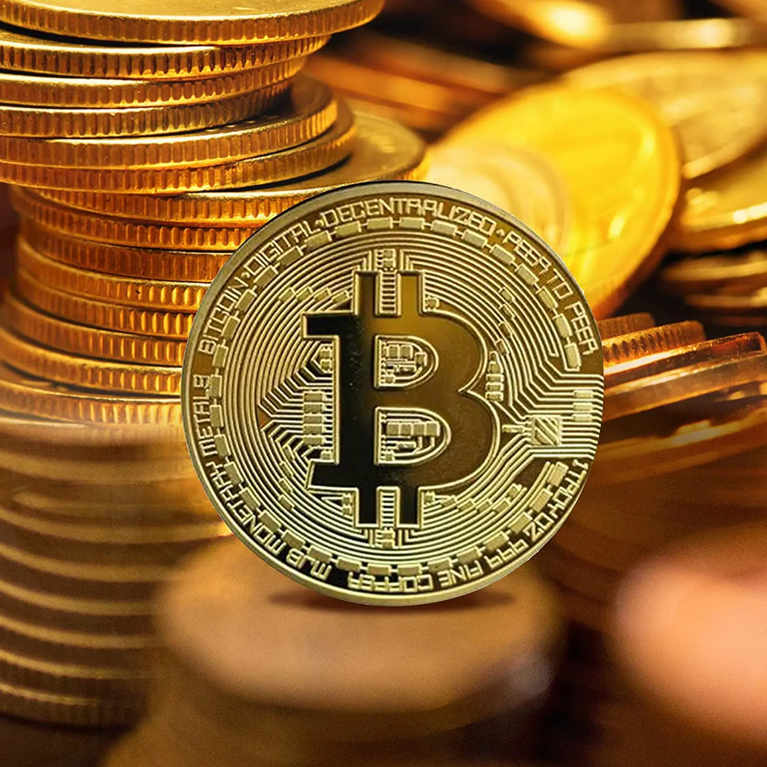 Bitcoins Moneda de Oro física con Crypto BTC, moneda de criptomoneda con  detalles realistas, escritorio, Idea de oficina en casa, colección de arte  - AliExpress