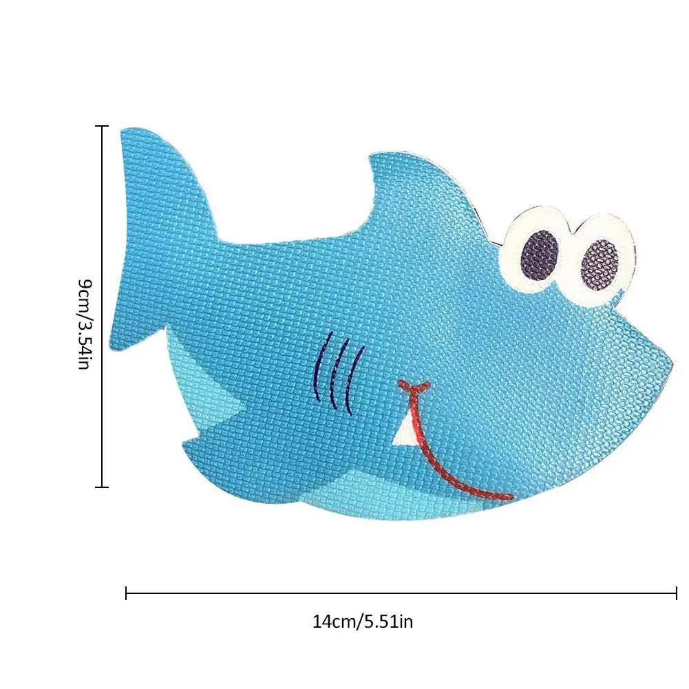 5 шт. коврик для ванной комнаты противоскользящие наклейки для ванной коврик для ванной пол ванной комнаты захват КИТ/акула узоры для ребенка