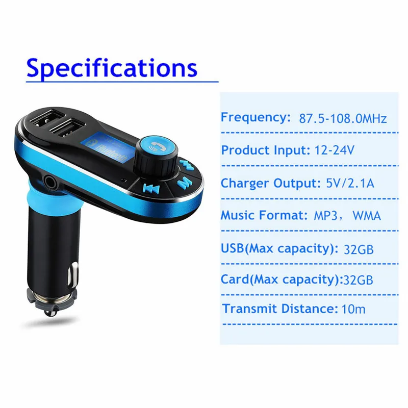 Bluetooth автомобильный fm-передатчик MP3-плеер Радио адаптер комплект зарядное устройство с ЖК-пультом дистанционного управления BT66 Bluetooth Авто Bluetooth AUX Draadloze
