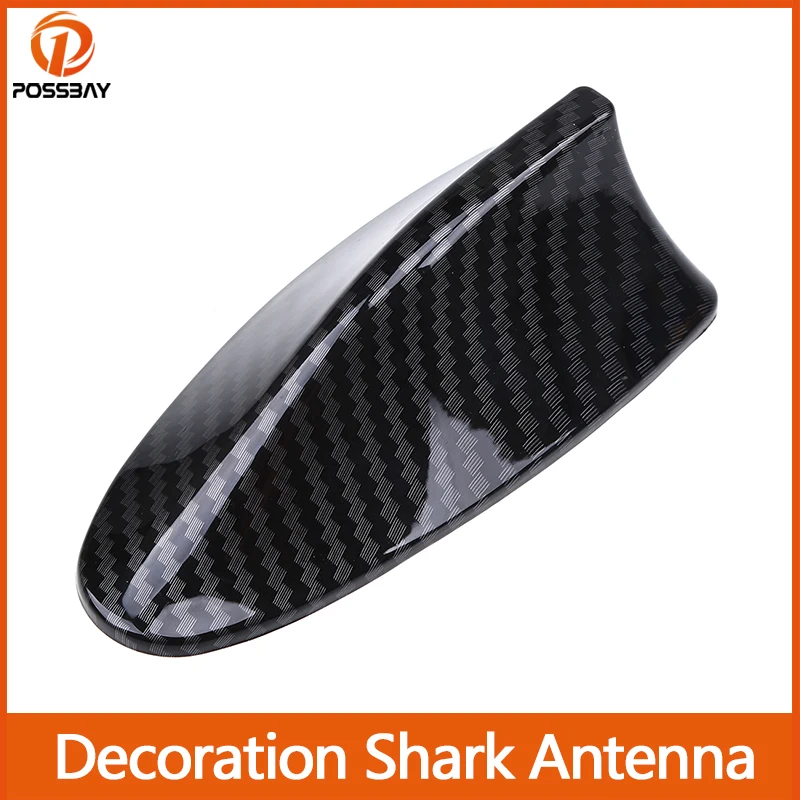 Car Decoration Shark Fin Roof Antenna Carbon Fiber Look No Reception Function for BMW/VW/Ford/Mazda/Hyundai/Opel/Kia/Peugeot | Автомобили
