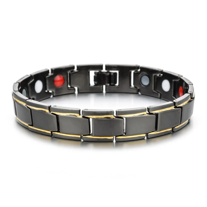 Модные магнитные браслеты из нержавеющей стали, энергетический 3 в 1 браслет для женщин и мужчин, мужской Энергетический Браслет - Окраска металла: style 3