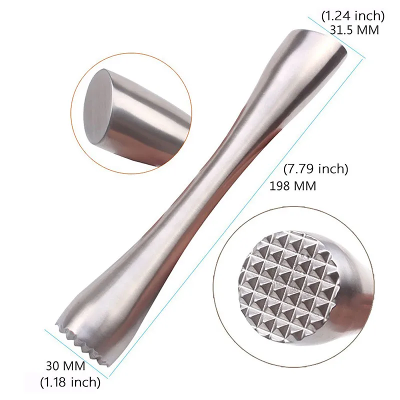 Cocktail Shaker Stirring Stick Bar Tools Stainless Steel Cup Swizzle Sticks Bartender Bars Supplies