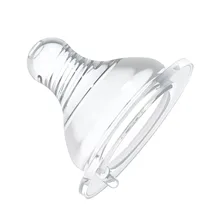 Широкая диафрагма Жидкая силиконовая соска тусклый лак Толстая Круглая Дыра крестовое отверстие силиконовая детская соска производители бутылочка для кормления M