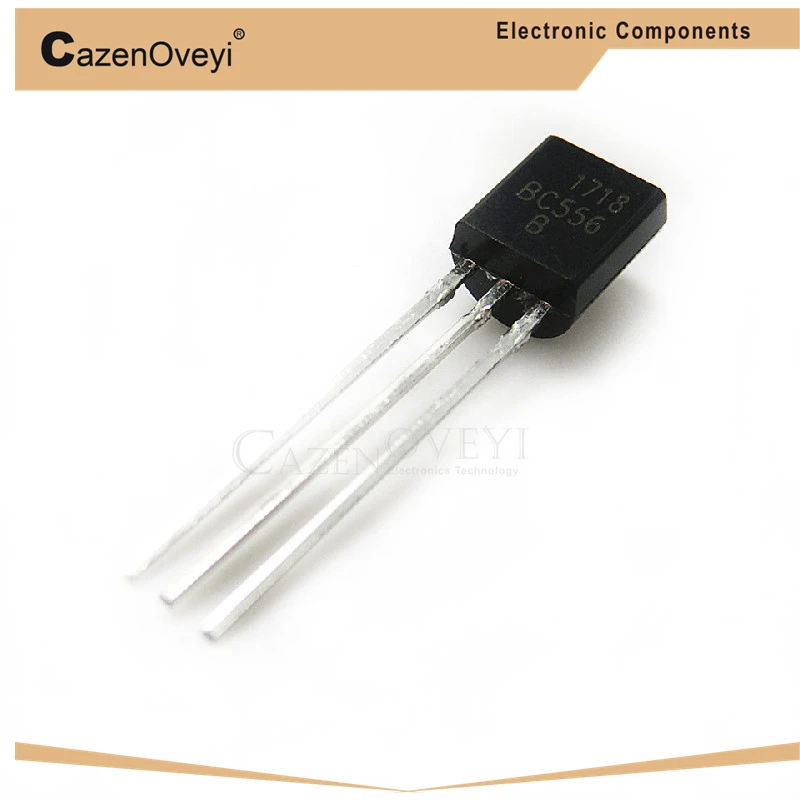 100 шт./лот BC556B BC556 TO-92 0.1A 65V PNP транзисторы в наличии | Электронные компоненты и