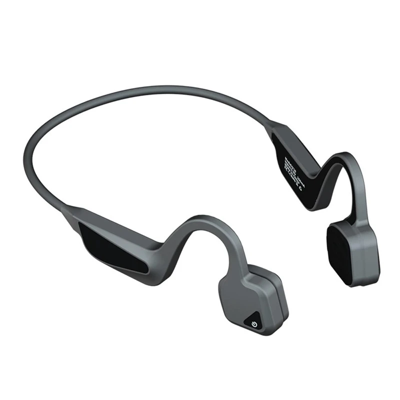 Серебристый V10 костная проводимость Спортивная bluetooth-гарнитура стерео Беспроводная гарнитура Новая костная проводимость для музыки бега - Цвет: Серебристый