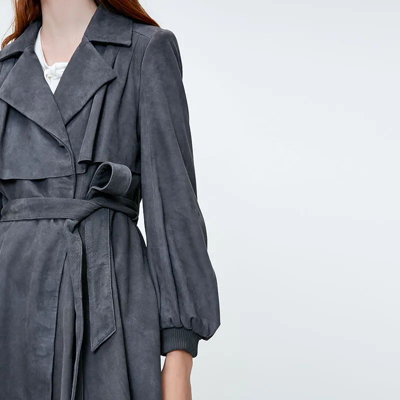 Vero Moda новая овечья кожа 3D пошив задняя щит баллон рукава кожаный пиджак | 318310541
