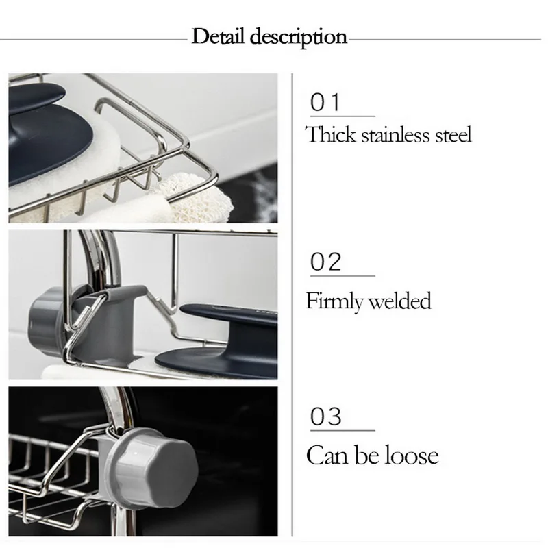 Регулируемая раковина Caddy тряпка губка сушилка из нержавеющей стали кран хранения стойки один/двойной слой кухня держатель Полка