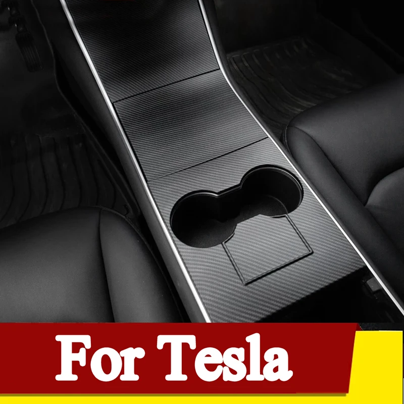 

Car Central Control Panel Sticker for Tesla Model 3 Auto Protective ABS Film Centre Console Accessories For Tesla Model Y 2020