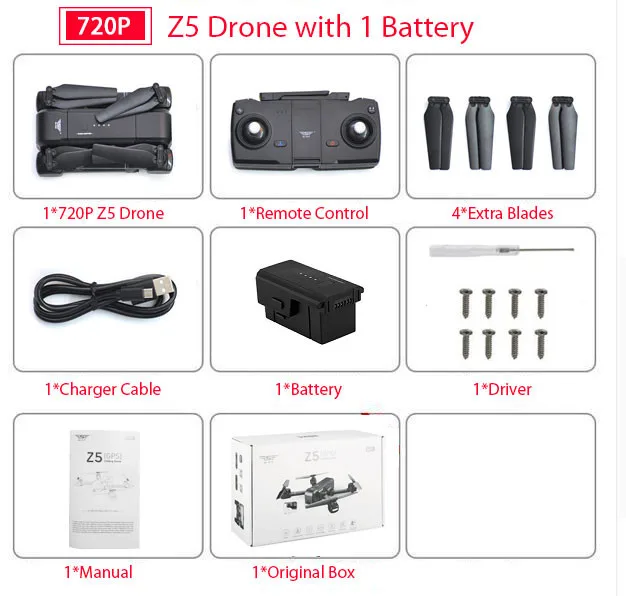 Wifi FPV Дроны с камерой HD 720P 1080P селфи Дрон двойной gps динамический следить за одной кнопкой автоматического возврата игрушечный Квадрокоптер - Цвет: black 720p 1battery