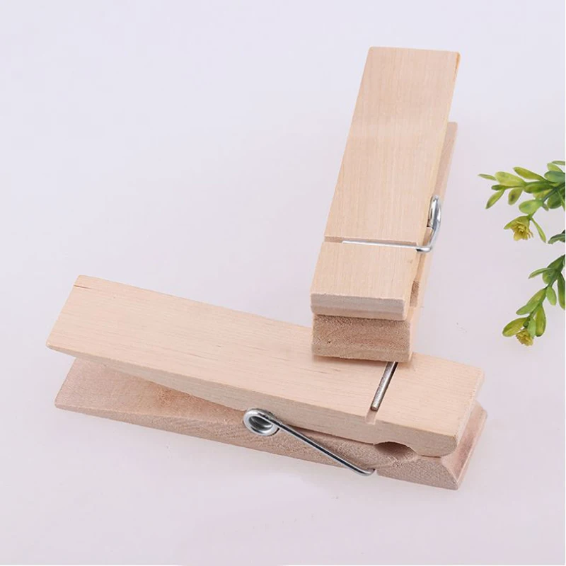 Wooden Clips 1/20/30/50 PCS Different Sizes 25mm/35mm/44mm/150mm Natural Wooden Clips For Photo Memo Office Clothespin Craft Decoration Pegs