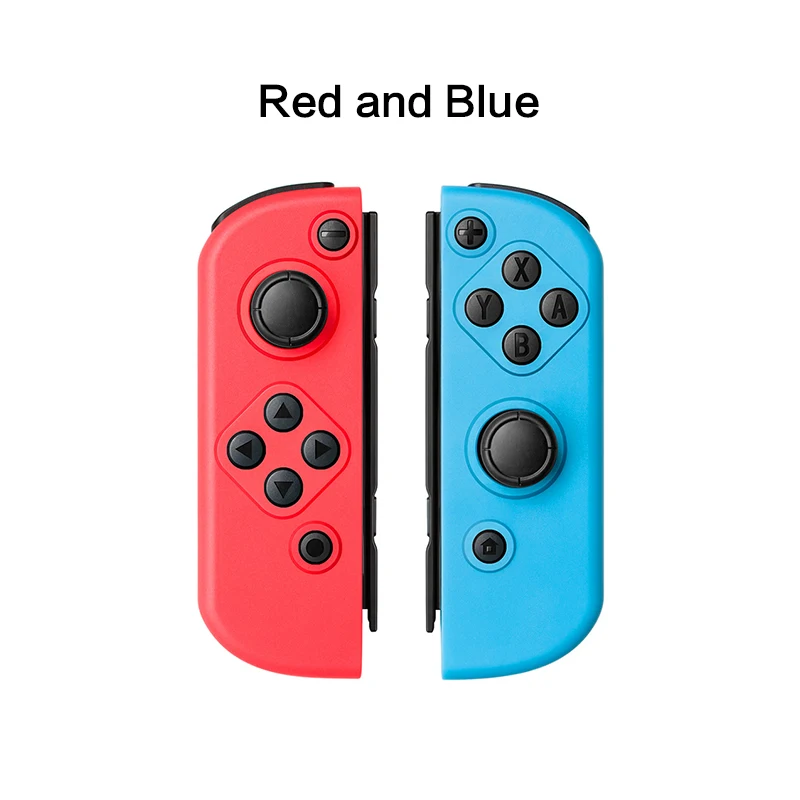 red and blue Беспроводной геймпад для джойстика для nintendo джойстик L/R Joy Switch аксессуары контроллер Con игровой коврик - Цвет: red and blue