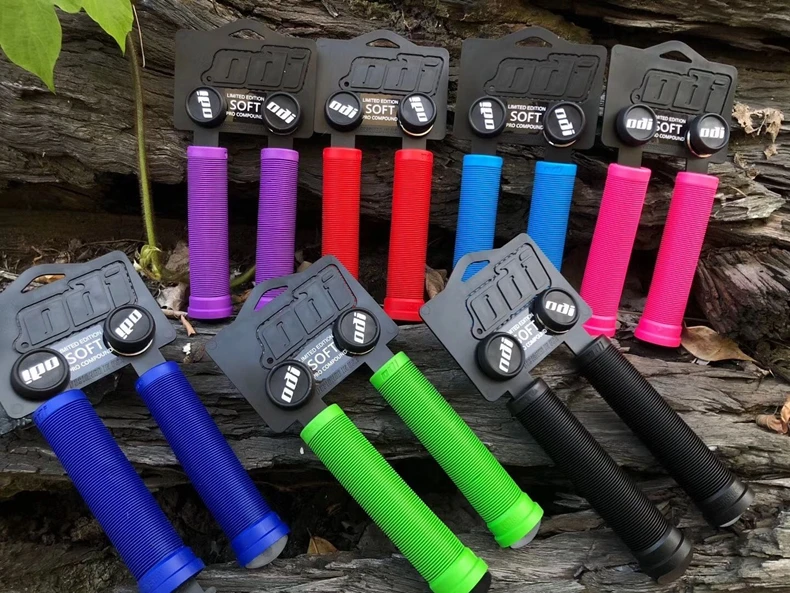ODI MTB Handlebar Grips Bicycle Silica Gel Handlebar Grip Soft Non-slip Shock-absorbing Handle Cover XC/AM Downhill Folding Bike