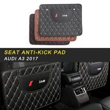 Заднее сиденье протектор Кожаный чехол автомобильный анти-удар коврик аксессуары для интерьера для Audi A3- уход за автомобилем
